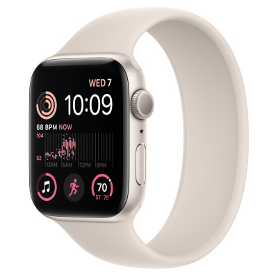 Apple Watch Series SE2  Starlight Case with Starlight Sport Band M/L 